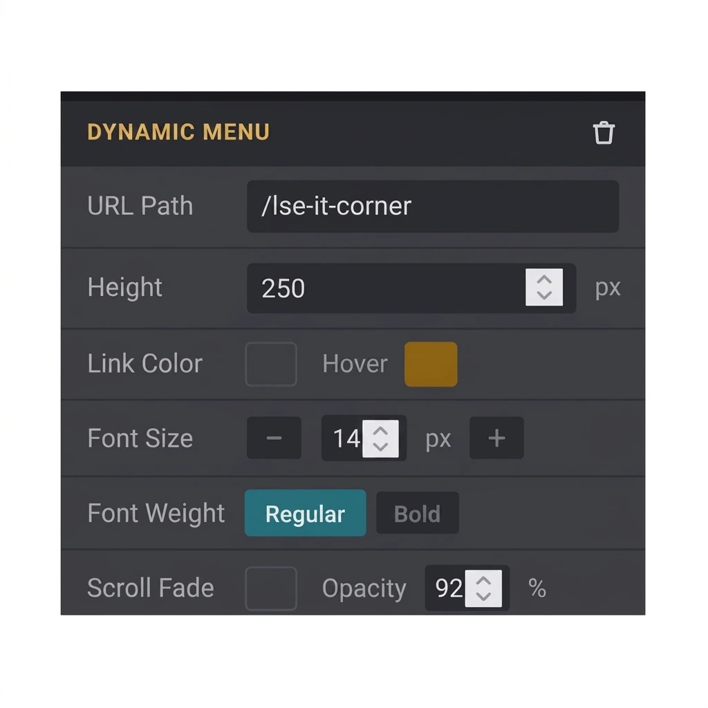 Dynamic Menu for Odoo 19